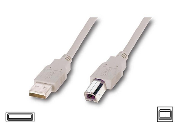 Кабель ATcom USB 2.0 AM/BM 1.8 м. ferrite core, пакет 3795 фото