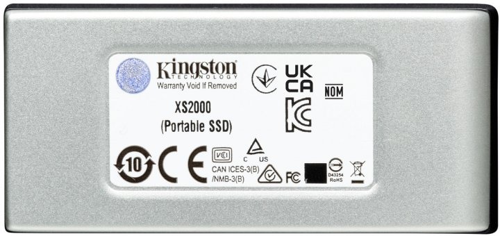 Накопичувач зовнішній SSD Portable USB 500GB Kingston XS2000 Silver (SXS2000/500G) SXS2000/500G фото