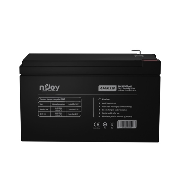 Акумуляторна батарея Njoy GP09122F 12V 9AH (BTVACIUOCTA2FCN01B) AGM GP09122F фото