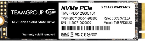 Накопичувач SSD 512GB Team MP33 Pro M.2 2280 PCIe 3.0 x4 3D TLC (TM8FPD512G0C101) TM8FPD512G0C101 фото