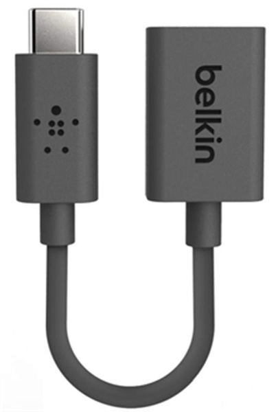 Адаптер Belkin USB-C - USB 3.0, 0.14м, Black (F2CU036btBLK) F2CU036btBLK фото