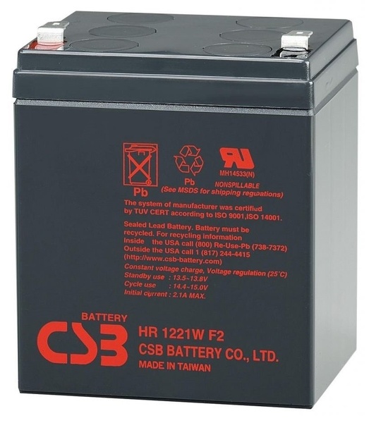Акумуляторна батарея CSB 12V 5AH (HR1221WF2/04409) AGM HR1221WF2/04409 фото