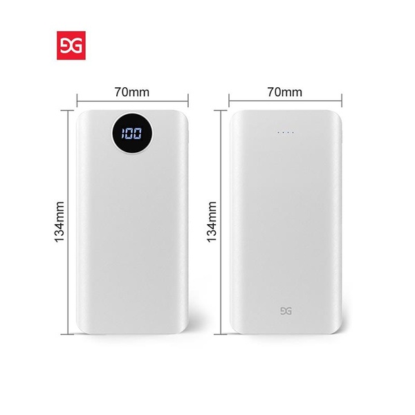 Універсальна мобільна батарея Gusgu Xiamen Mini 80000M 20000 mAh White (GB/T-35590/UA-102807) GB/T-35590/UA-102807 фото