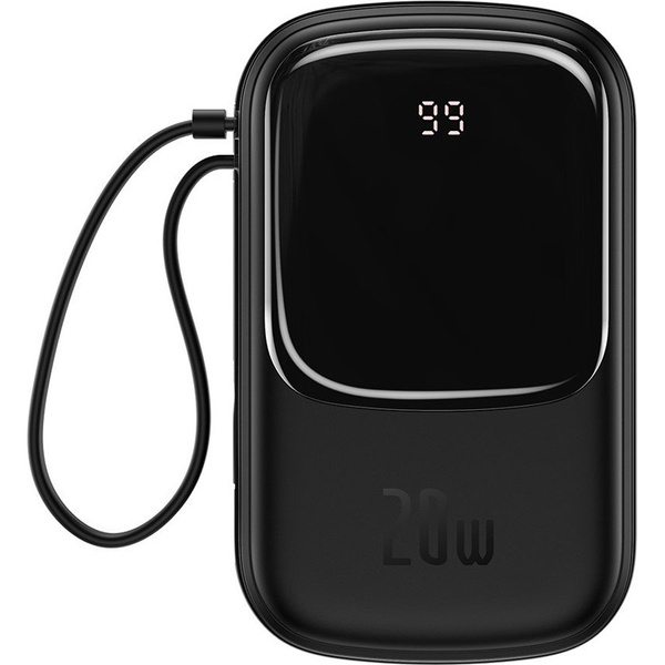 Універсальна мобільна батарея Baseus Qpow Digital Display Quick Charging Power Bank 20W 20000mAh Black (PPQD-H01) PPQD-H01 фото