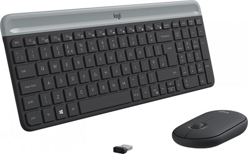 Комплект (клавіатура, мишка) бездротовий Logitech MK470 Graphite USB (920-009204) 920-009204 фото