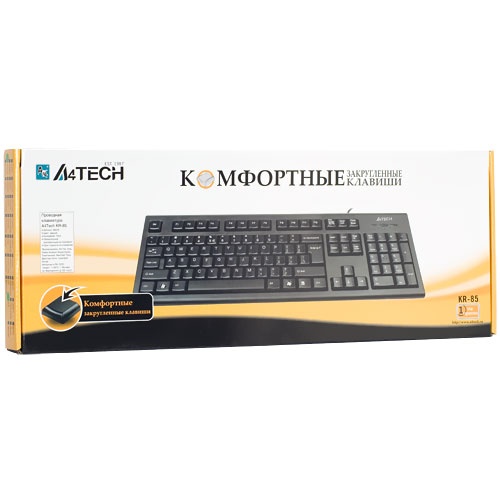 Клавіатура A4Tech KR-85 PS/2 Black KR-85 PS/2 (Black) фото
