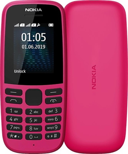 Мобільний телефон Nokia 105 2019 Single Sim Pink Nokia 105 2019 SS Pink фото