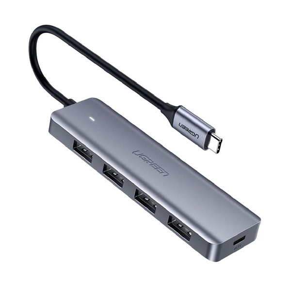 Концентратор USB Type-C Ugreen 4xUSB 3.0, Gray (70336) 70336 фото