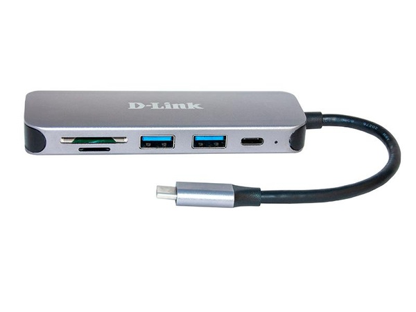 Концентратор USB Type-C D-Link DUB-2325 2хUSB3.0, 1xUSB-C, 1xSD, 1xmicroSD DUB-2325/A1A фото