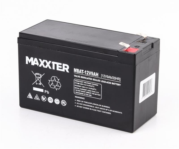 Акумуляторна батарея Maxxter 12V 9AH (MBAT-12V9AH) AGM MBAT-12V9AH фото