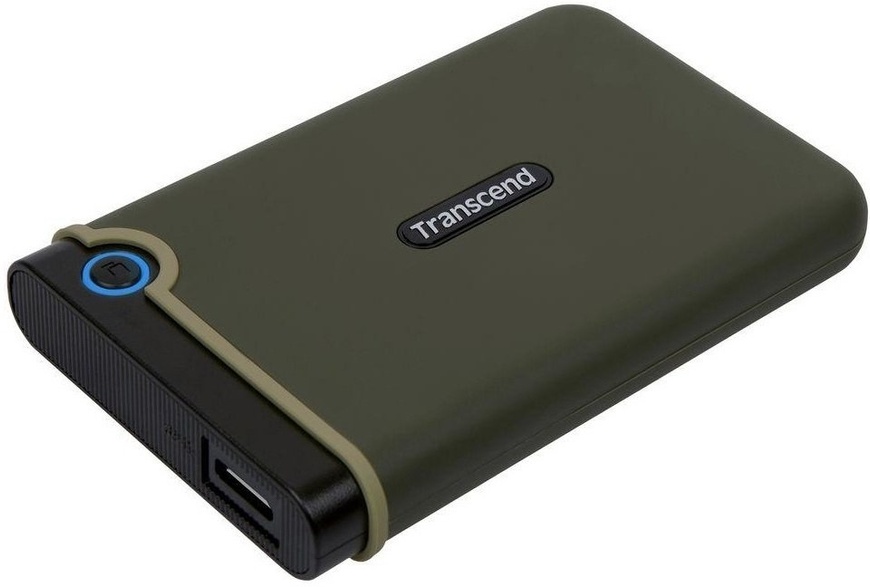 Накопичувач зовнiшнiй HDD 2.5" USB 2.0TB Transcend StoreJet 25M3 Military Green Slim (TS2TSJ25M3G) TS2TSJ25M3G фото