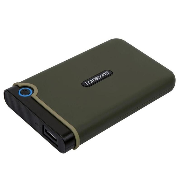 Накопичувач зовнiшнiй HDD 2.5" USB 1.0TB Transcend StoreJet 25M3 Military Green Slim (TS1TSJ25M3G) TS1TSJ25M3G фото