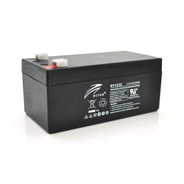 Акумуляторна батарея Ritar 12V 3.2AH Gray Case (RT1232/03223) AGM RT1232/03223 фото
