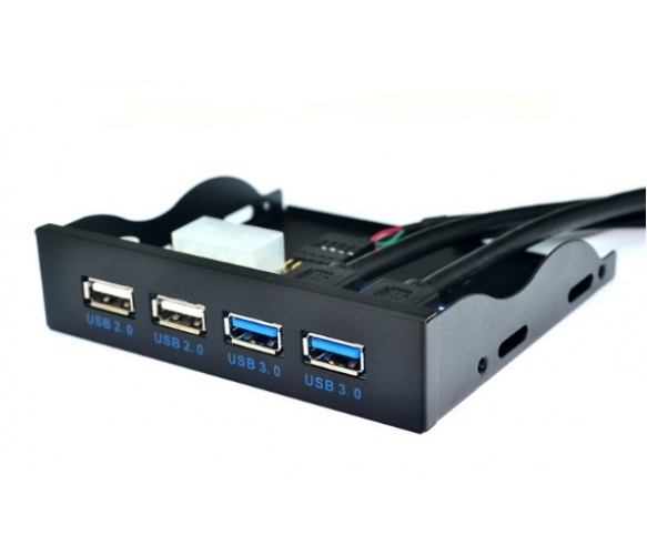 Концентратор USB Voltronic YT-CC-2xUSB3.0+ 2xUSB/09687, Black YT-CC-2xUSB3.0+ 2xUSB/09687 фото