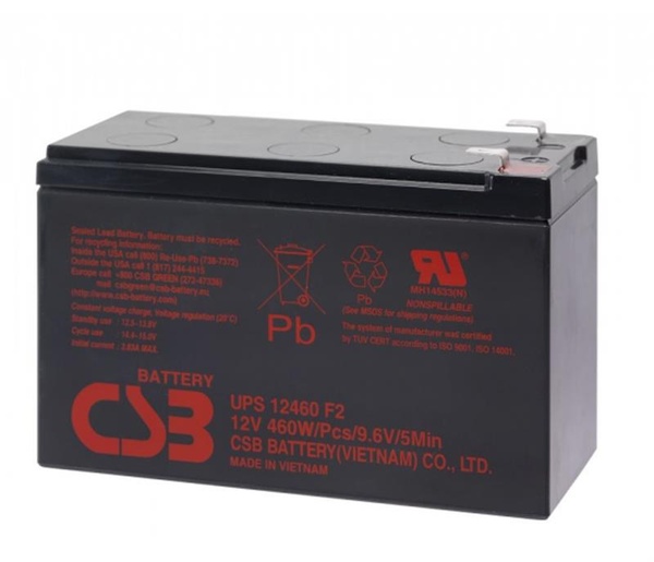 Акумуляторна батарея CSB UPS12460/01840 12V 9AH AGM UPS12460/01840 фото