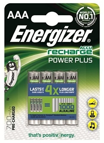 Акумулятори Energizer Recharge Power Plus AAA/HR03 LSD Ni-MH 700 mAh BL 4шт ENR PP RECH 700 фото
