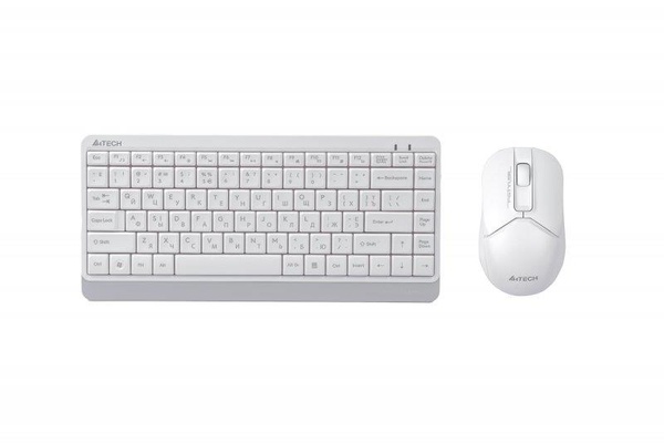 Комплект (клавіатура, мишка) бездротовий A4Tech FG1112S White USB FG1112S (White) фото