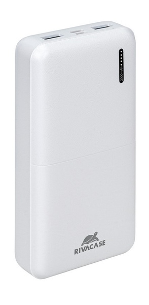 Універсальна мобільна батарея Rivacase VA2572 20000 mAh White (PB931088) VA2572 White фото