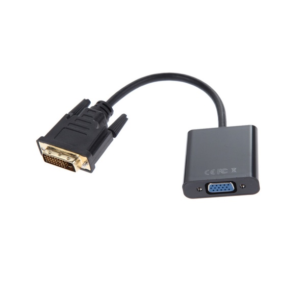Перехідник Atcom DVI - VGA (M/F), Dual Link, 0.1 м, Black (9214) 9214 фото