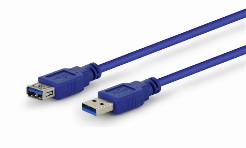 Кабель Gembird (CCP-USB3-AMAF-10) USB 3.0 AM/AF 3.0 м, синій, Premium CCP-USB3-AMAF-10 фото