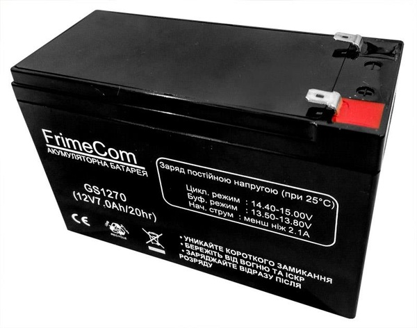 Акумуляторна батарея FrimeCom 12V 7AH (GS1270) AGM GS1270 фото
