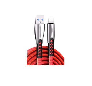 Кабель ColorWay USB-Lightning, 2.4А, 1м, Red (CW-CBUL010-RD) CW-CBUL010-RD фото