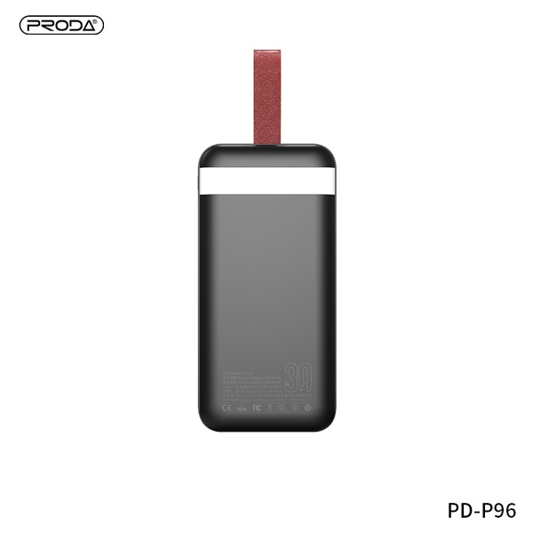 Універсальна мобільна батарея Proda PD P-96 30000mAh Black (PRD-PD-96-BK) PRD-PD-96-BK фото