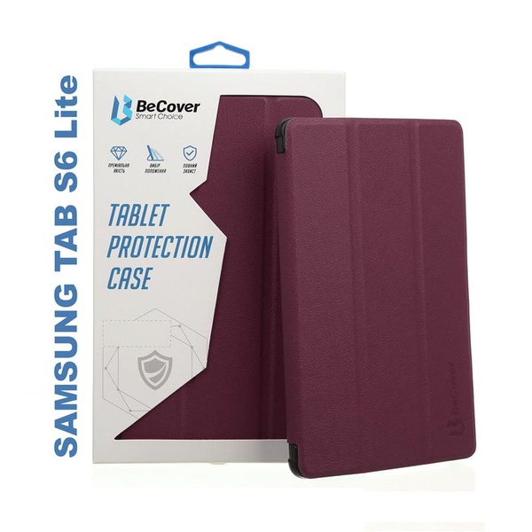 Чохол-книжка BeCover Smart для Samsung Galaxy Tab S6 Lite 10.4 P610/P613/P615/P619 Red Wine (705216) 705216 фото