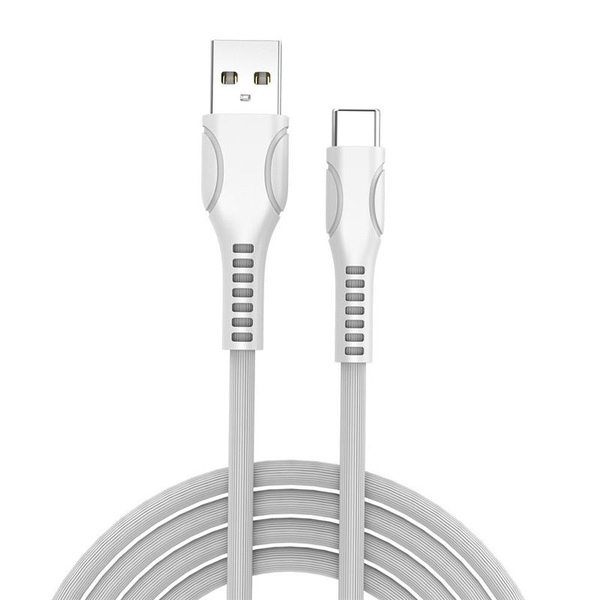 Кабель ColorWay USB-USB Type-C (line-drawing), 2.4А, 1м, White (CW-CBUC029-WH) CW-CBUC029-WH фото