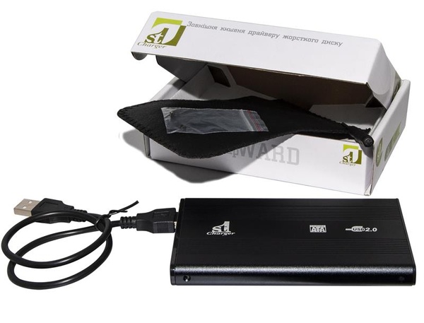 Зовнішня кишеня 1StCharger SATA HDD/SSD 2.5", USB 2.0, Black (HDE1STU2520B) HDE1STU2520B фото