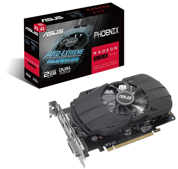 Відеокарта AMD Radeon RX 550 2GB GDDR5 Phoenix Asus (PH-550-2G) PH-550-2G фото