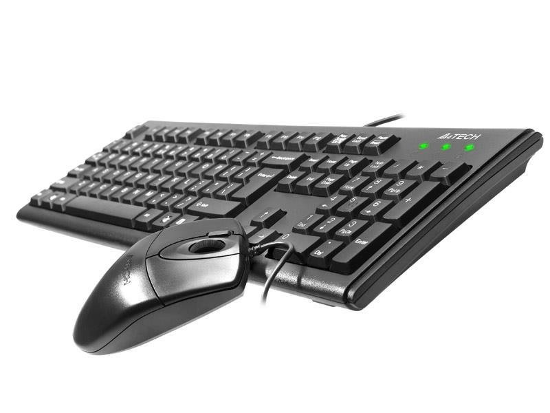 Комплект (клавіатура, мишка) A4Tech KM-72620D Black USB KM-72620D (Black) фото