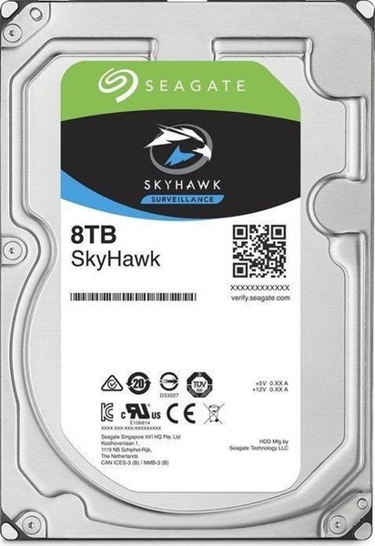 Накопичувач HDD SATA 8.0TB Seagate SkyHawk Surveillance 256MB (ST8000VX004) ST8000VX004 фото