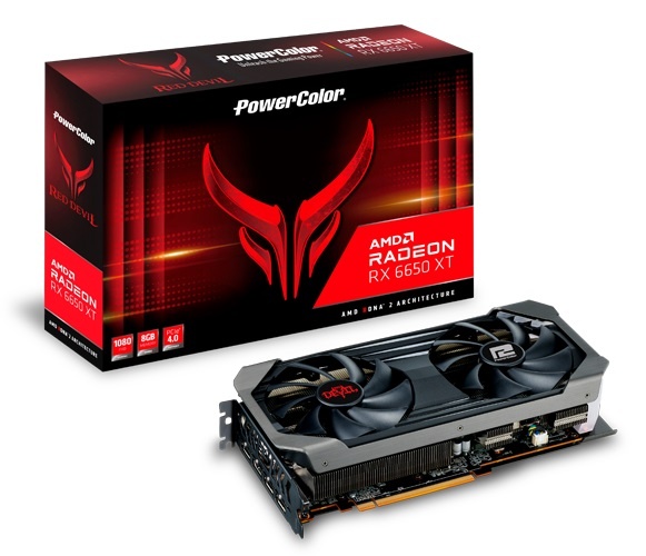 Відеокарта AMD Radeon RX 6650 XT 8GB GDDR6 Red Devil PowerColor (AXRX 6650 XT 8GBD6-3DHE/OC) AXRX 6650 XT 8GBD6-3DHE/OC фото