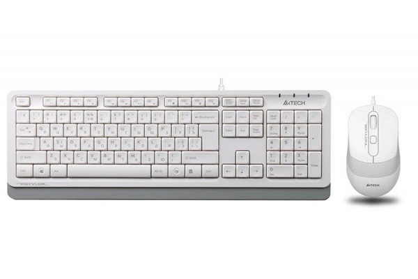 Комплект (клавіатура, мишка) A4Tech F1010 White USB F1010 (White) фото