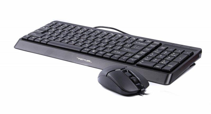 Комплект (клавіатура, мишка) A4Tech F1512 Black USB F1512 (Black) фото