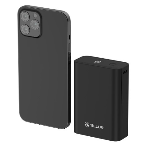 Універсальна мобільна батарея Tellur PD702 Compact Pro 20000mAh Black (TLL158371) TLL158371 фото