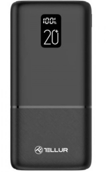 Універсальна мобільна батарея Tellur PD202 Boost Pro 20000mAh Black (TLL158351) TLL158351 фото