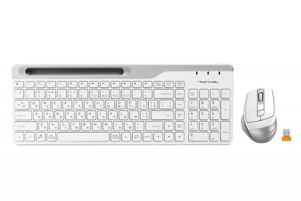 Комплект (клавіатура, мишка) бездротовий A4Tech FB2535C Icy White USB FB2535C (Icy White) фото