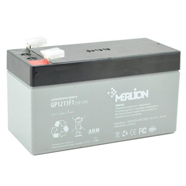 Акумуляторна батарея Merlion 12V 1.3AH (GP1213F1/06005) AGM GP1213F1/06005 фото