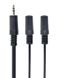 Аудіо-кабель Cablexpert 3.5 мм - 2х3.5 мм (M/F), 5 м, чорний (CCA-415) CCA-415 фото 1