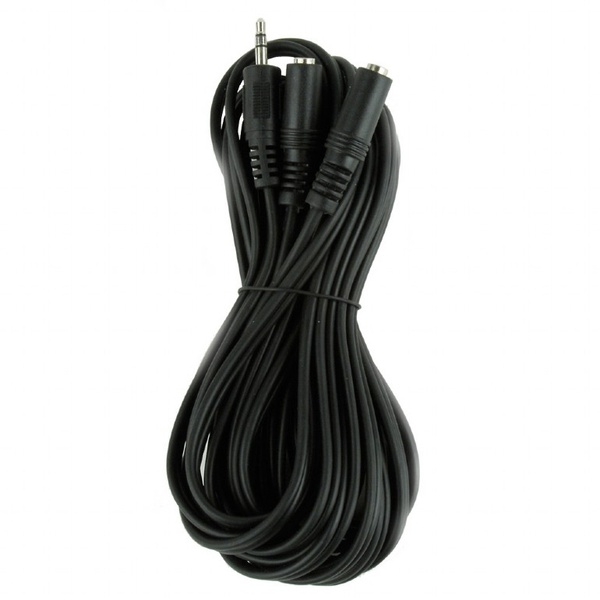 Аудіо-кабель Cablexpert 3.5 мм - 2х3.5 мм (M/F), 5 м, чорний (CCA-415) CCA-415 фото