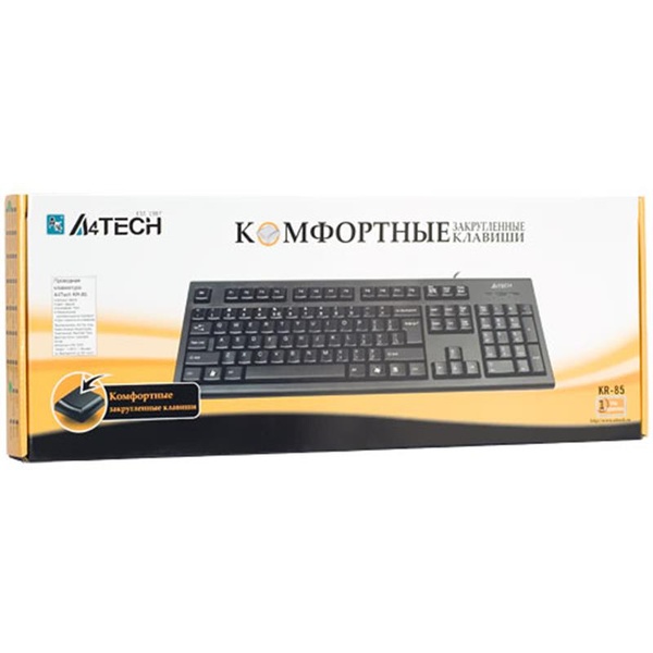 Клавіатура A4Tech KR-85 USB Black KR-85 USB (Black) фото