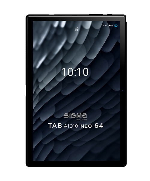 Планшетний ПК Sigma mobile Tab A1010 Neo 4/64GB 4G Dual Sim Black+чохол-книжка TAB A1010 Neo 4/64GB Black фото