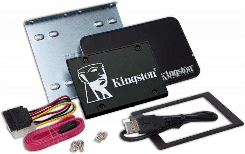 Накопичувач SSD 1TB Kingston KC600 2.5" SATAIII 3D TLC (SKC600B/1024G) Bundle Box SKC600B/1024G фото
