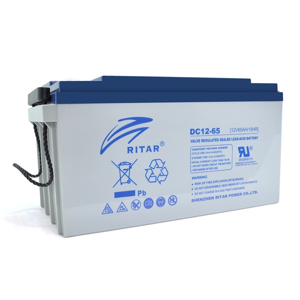 Акумуляторна батарея Ritar 12V 65AH (DC12-65/07605) AGM DC12-65/07605 фото