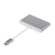 Концентратор USB Type-CAtcom 3хUSB3.0, USB Type-C, 0.1м, метал Silver (12808) 12808 фото 2