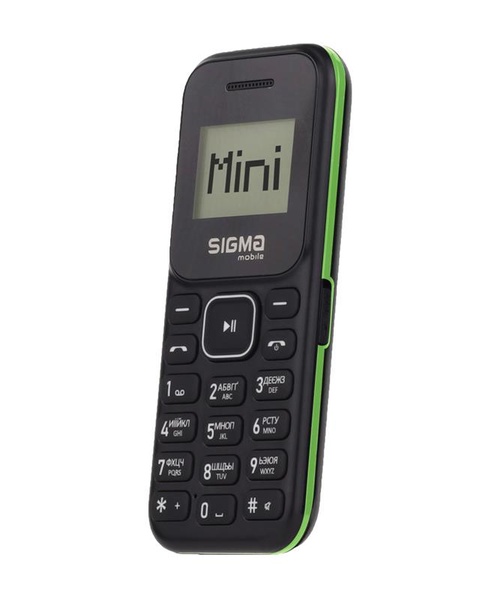 Мобiльний телефон Sigma mobile X-style 14 Mini Dual Sim BlackBlack/Green 4827798120729 фото