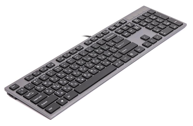 Клавiатура A4Tech KV-300H Ukr Grey/Black KV-300H USB (Grey+Black) фото