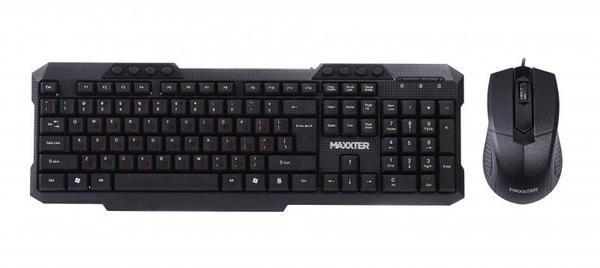 Комплект (клавіатура, мишка) Maxxter KMS-CM-02-UA Black KMS-CM-02-UA фото